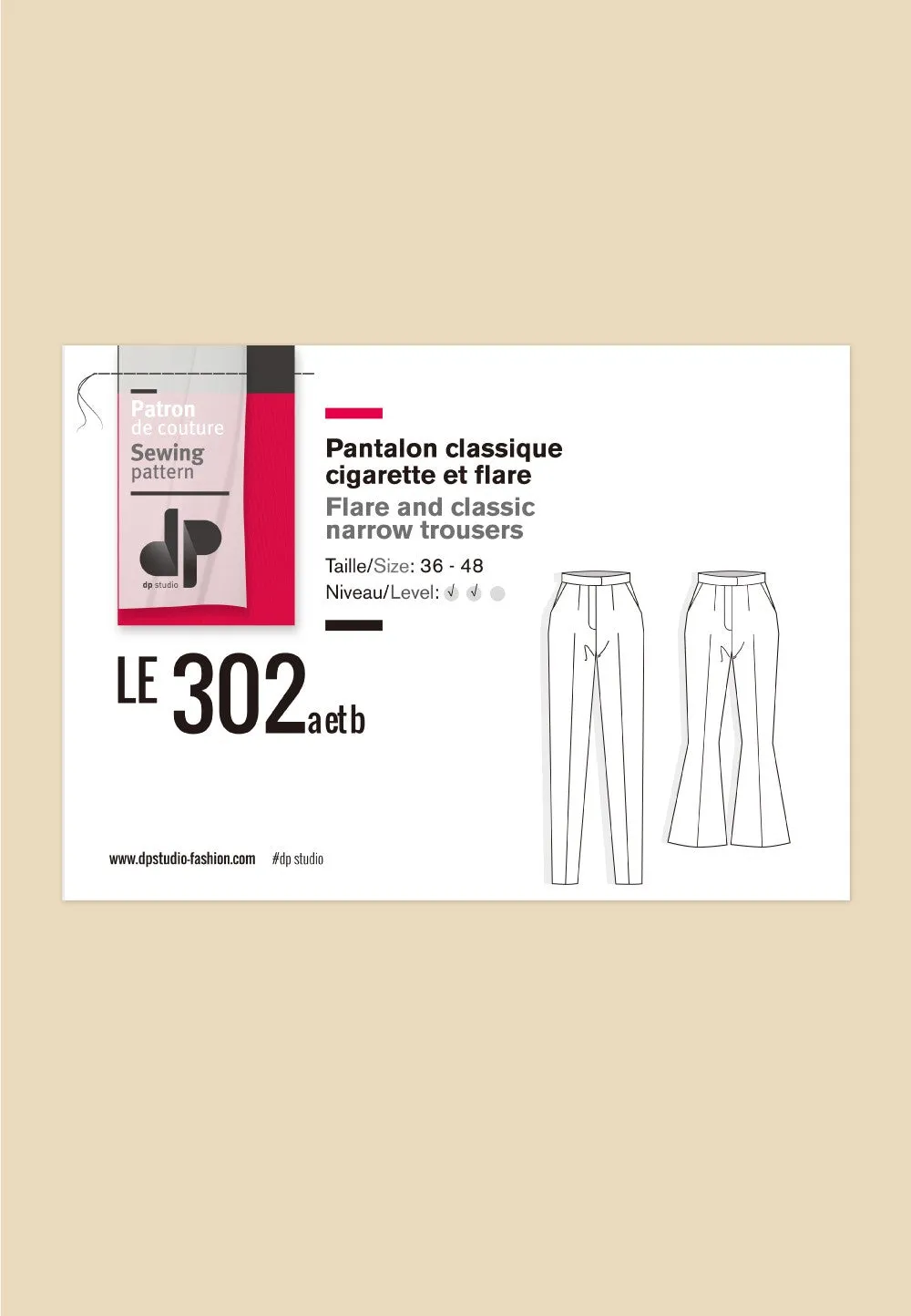 302 / Flare   Classic Narrow Trousers