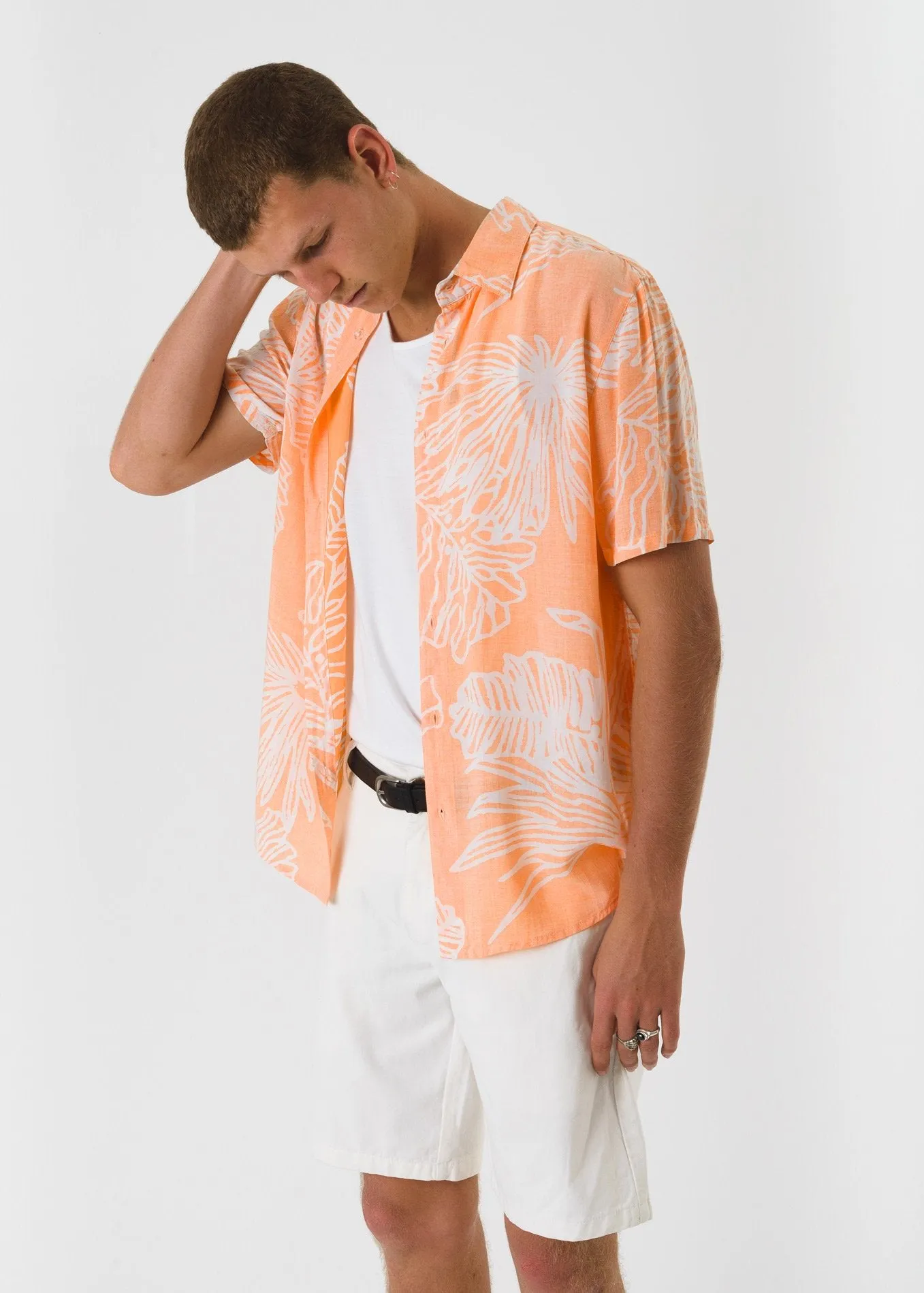 Afends Mens Sunrise Valley - Short Sleeve Shirt