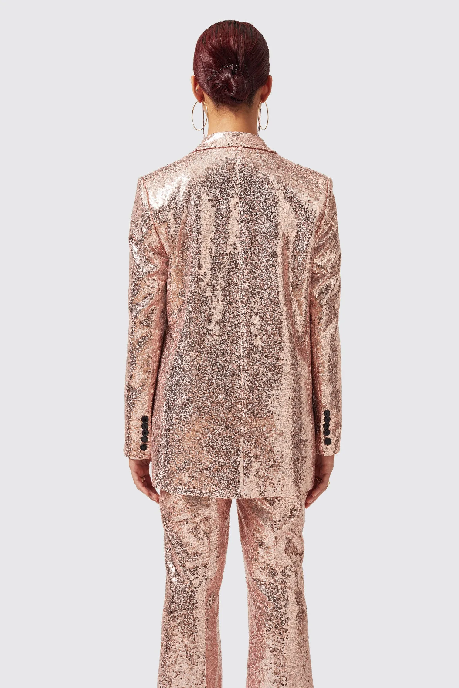 Caladium Slim Fit Pink Sequin Suit - ARCHIVE