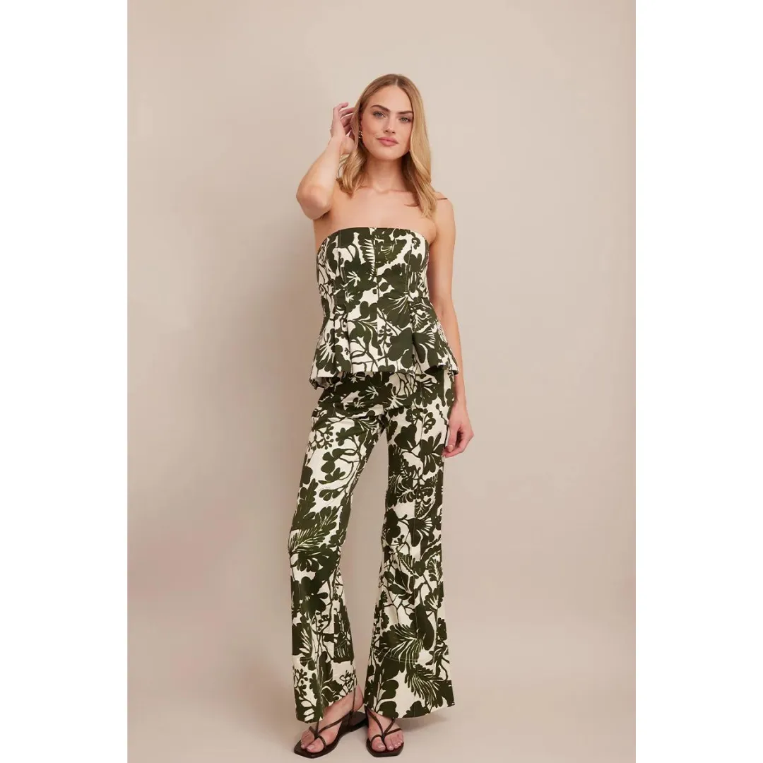 CARA CARA Arlo Top, Olive Mill Reef