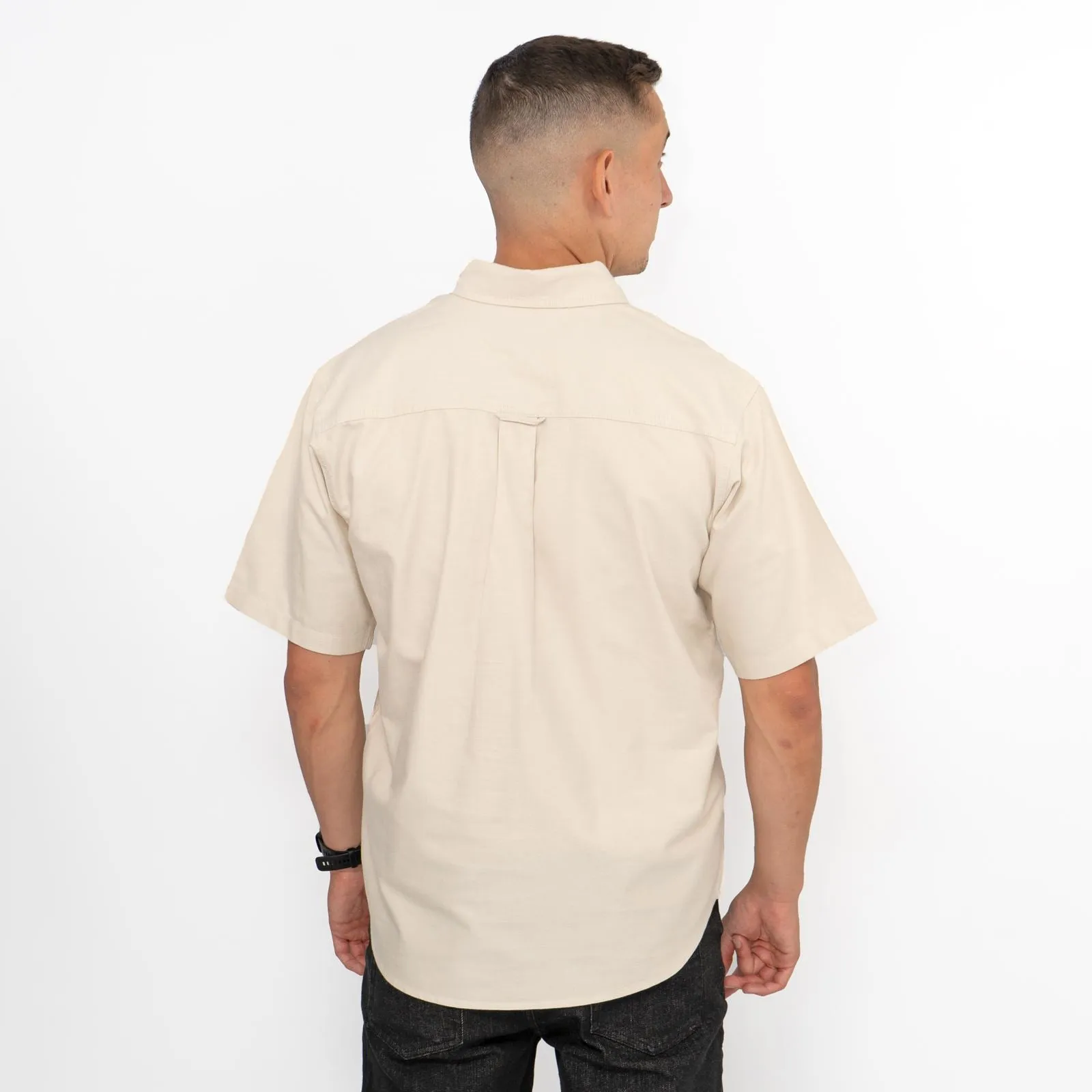 Carhartt WIP Mens Beige Short Sleeve Braxton Shirt