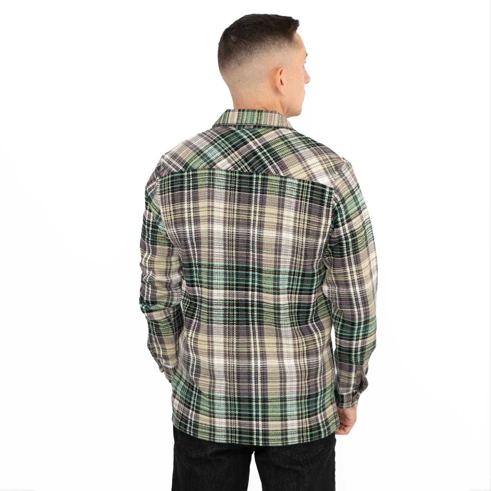 Carhartt WIP Mens Long Sleeve Valmon Green Shirt