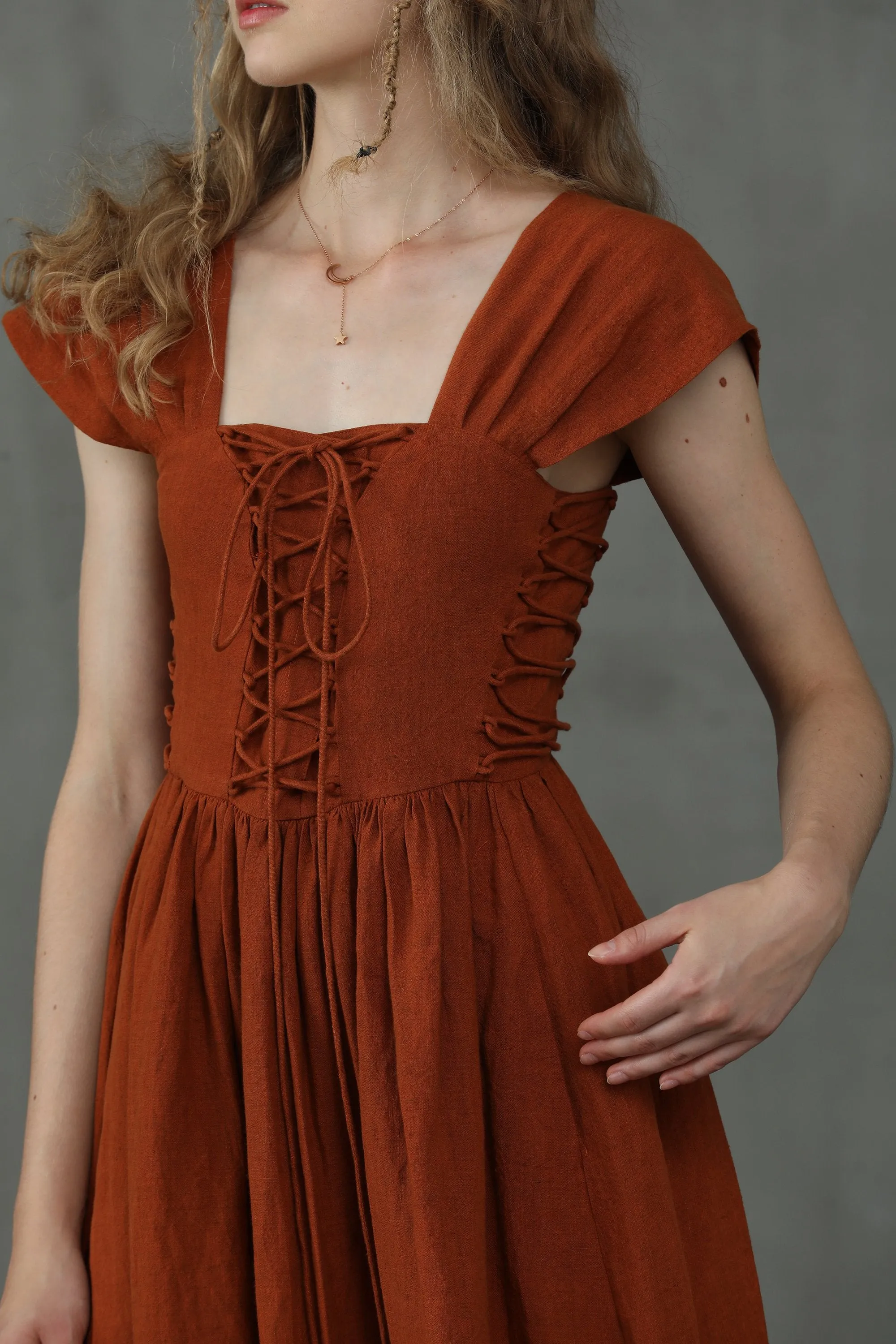 Christmas Glory 33 | Front Lace-up Dress