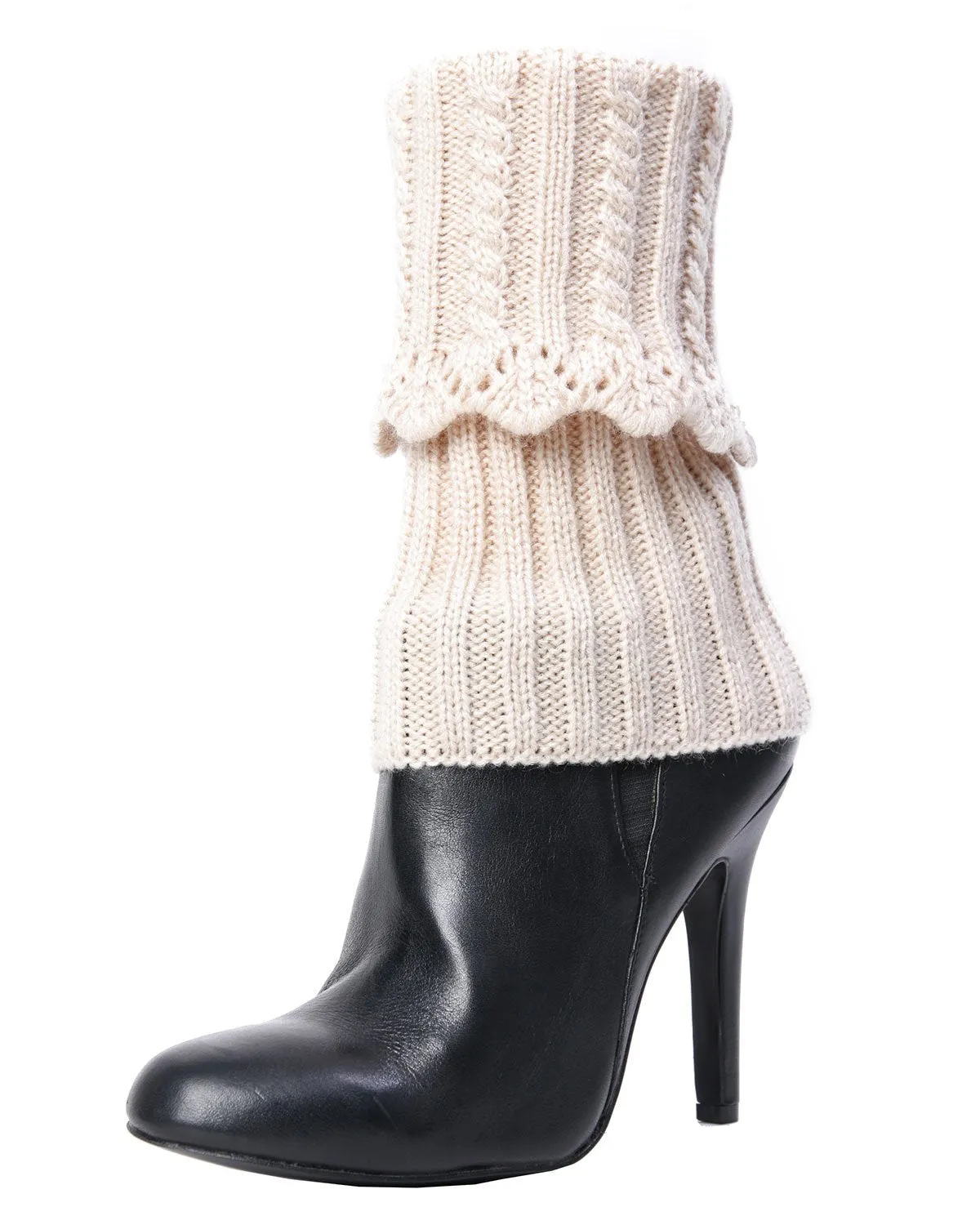 Donner Scalloped Rib Fold-Over Boot Topper