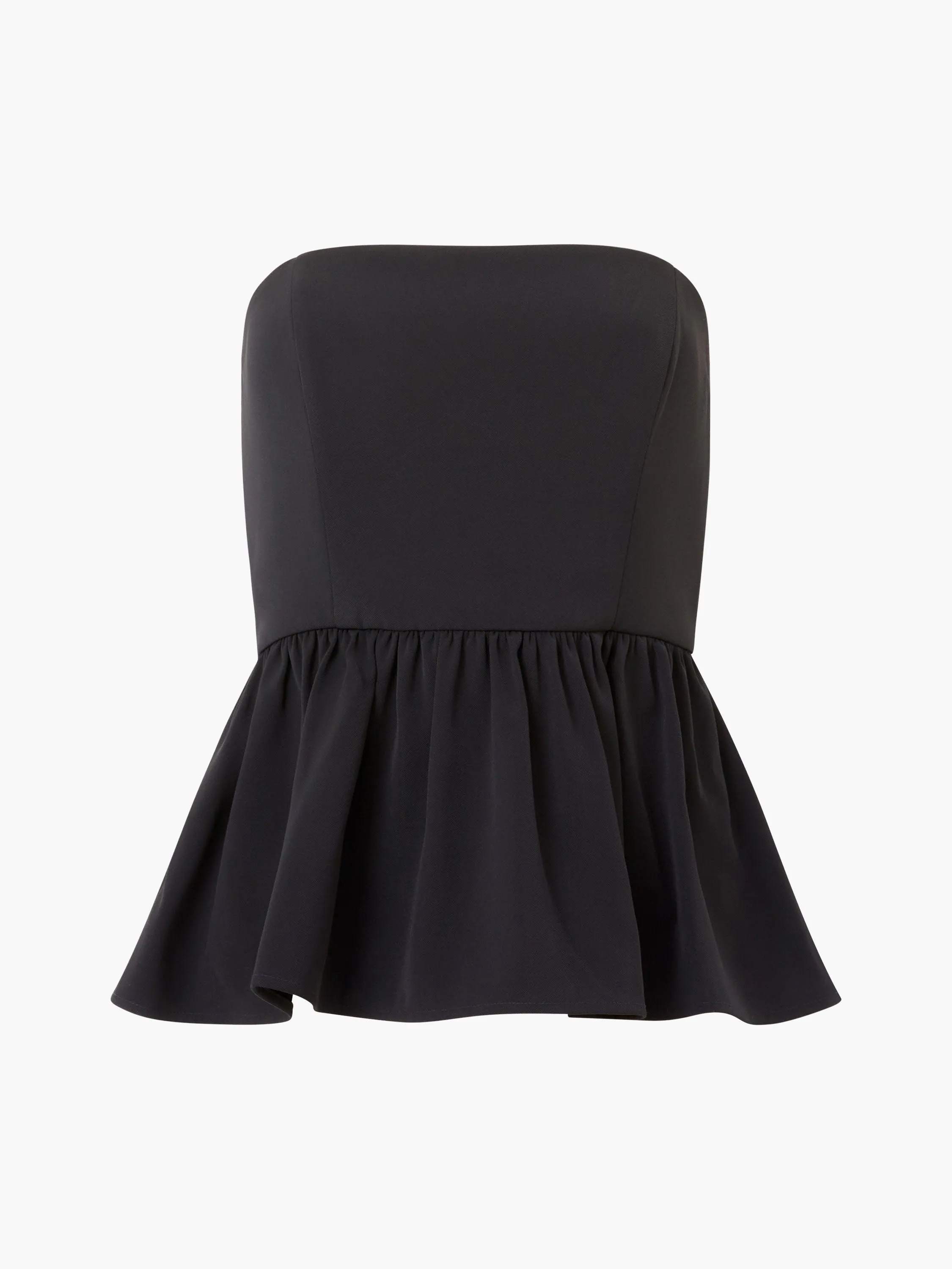 Harry Suiting Strapless Peplum Top