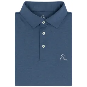 Heather | Performance Polo | Heather - Slate Blue/Slate Blue