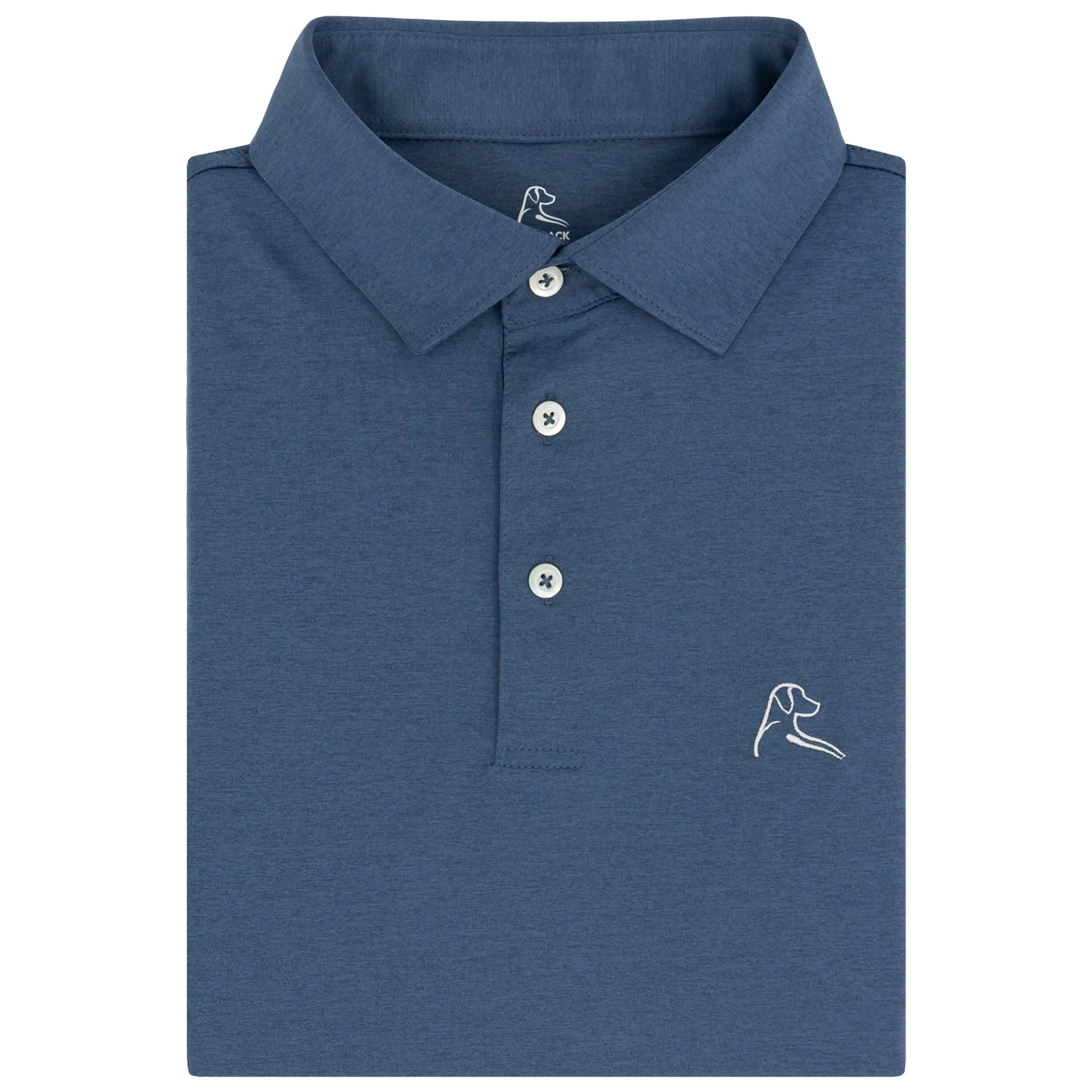 Heather | Performance Polo | Heather - Slate Blue/Slate Blue