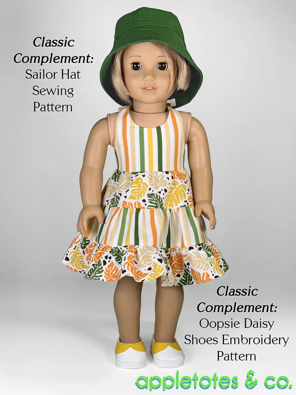 Heidi Dress 18 Inch Doll Sewing Pattern