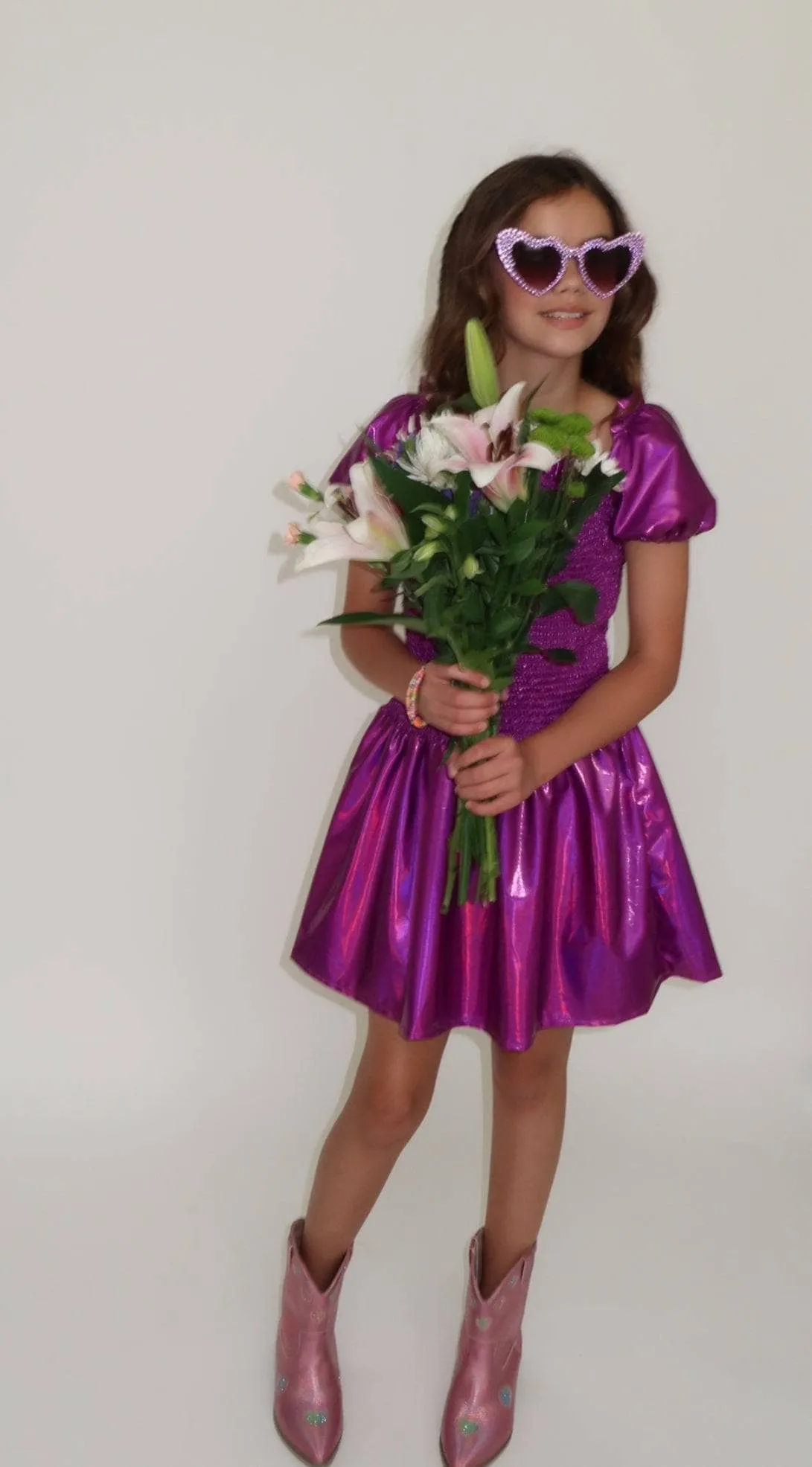 Iridescent Smock Dress