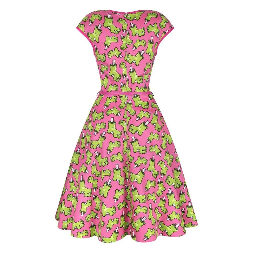 Isabella Dress - Frankies Foot Pink