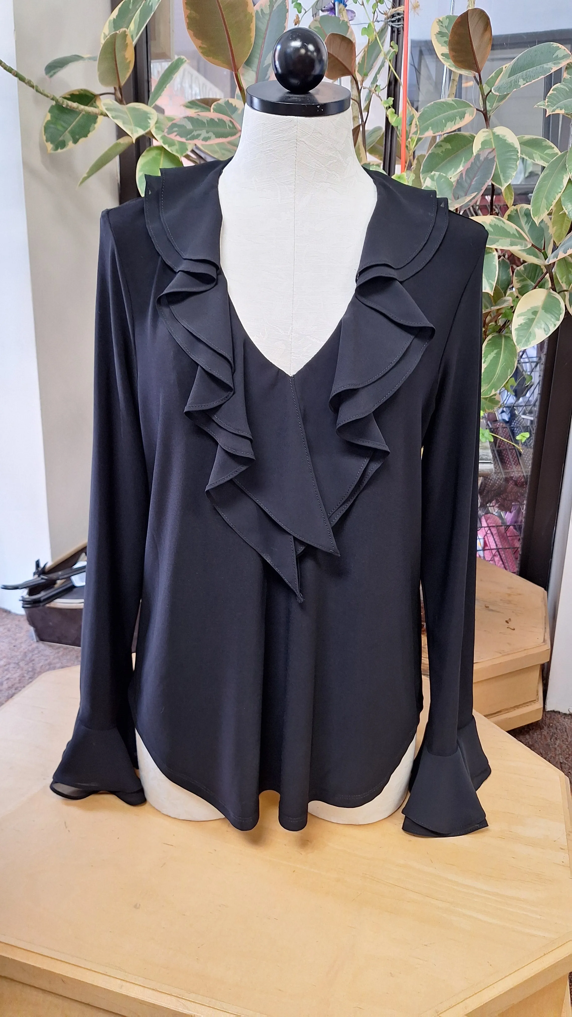 Joseph Ribkoff Top with ruffles