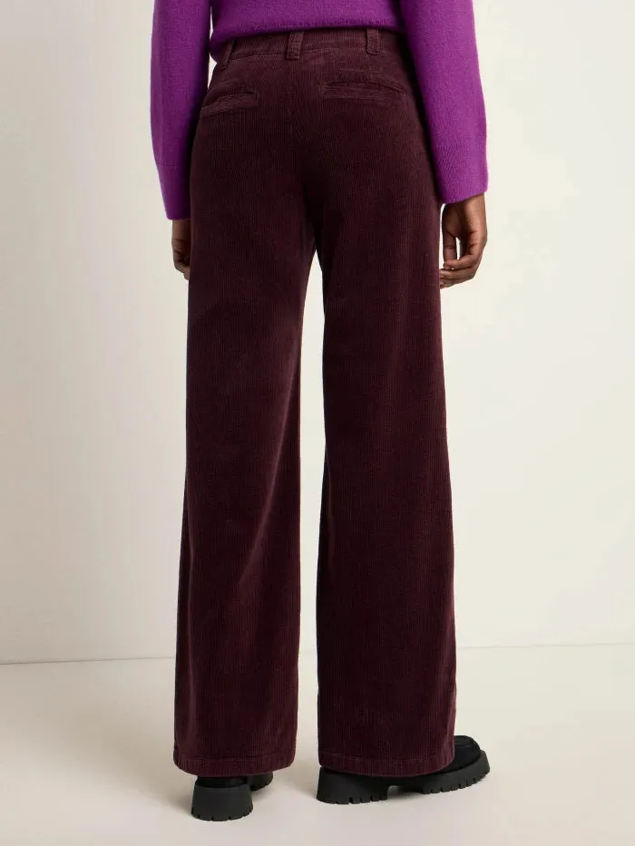 LAST ONE in 42 - Marlene Corduroy Trousers - Brown Bordeaux