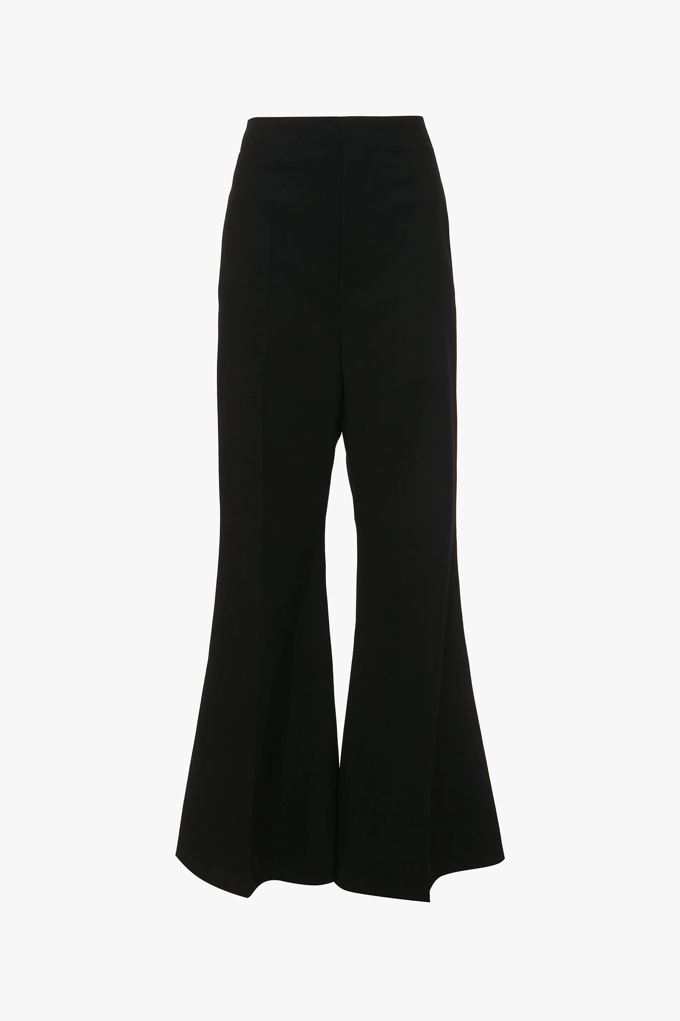 Low Rise Wide Leg Kick Trouser In Black