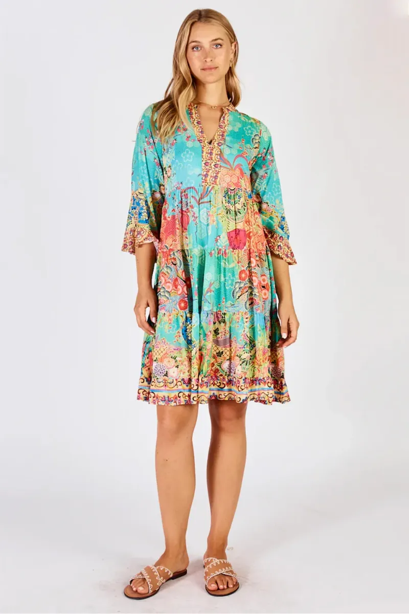 Lula Life Sybil Dress Lagoon