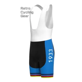 Maglia Azzurra Italia Retro Cycling Shorts