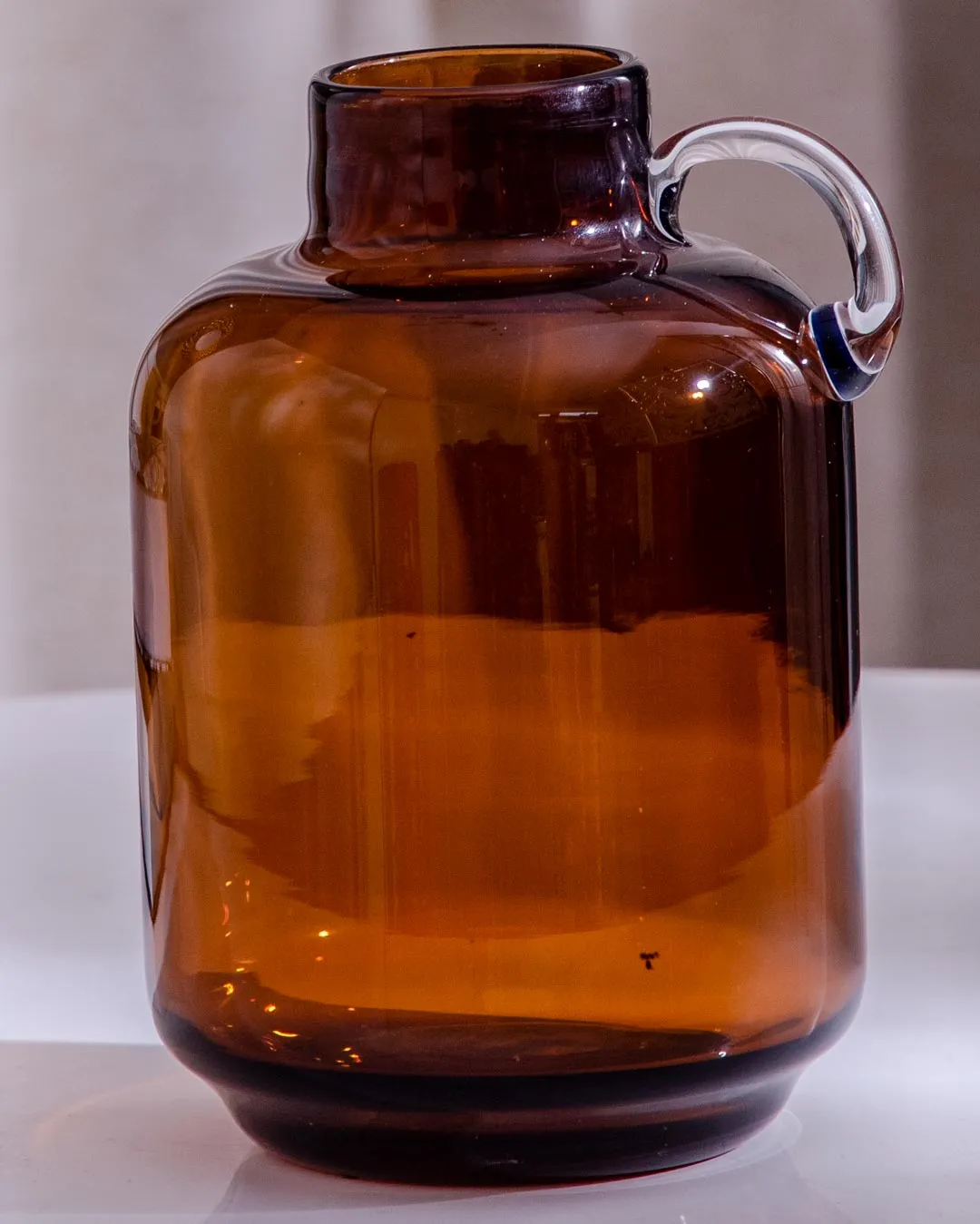 'Pouring Beauty' Decanter Glass Vase - Amber