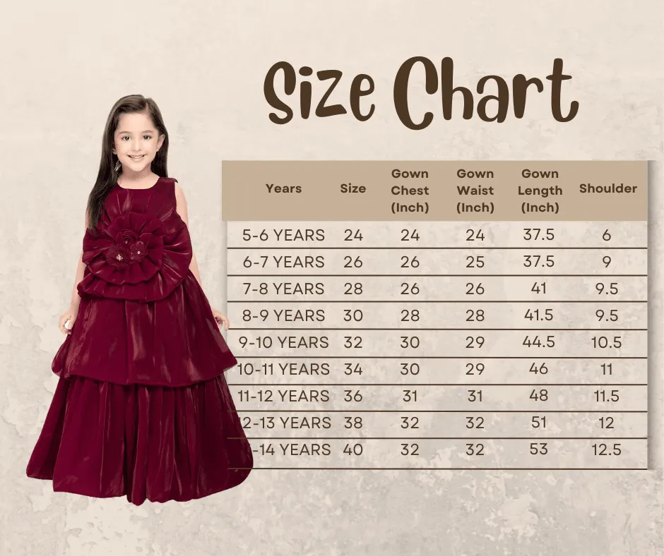 Rasberry Coloured Unique Body Imported Satin Gown For Girls \ Ball Gown For Girls