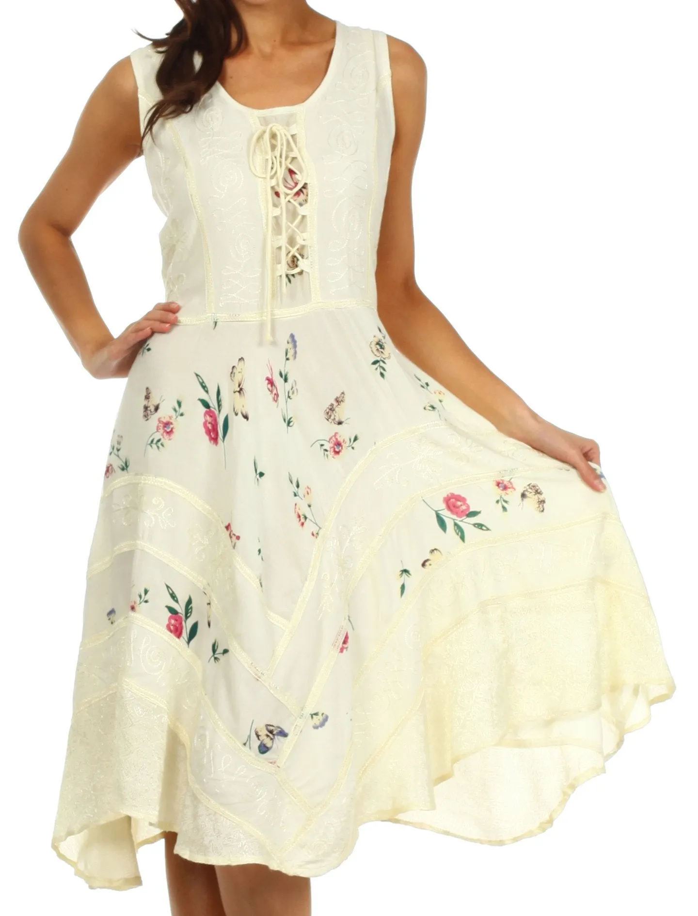 Sakkas Fairy Maiden Corset Style Dress