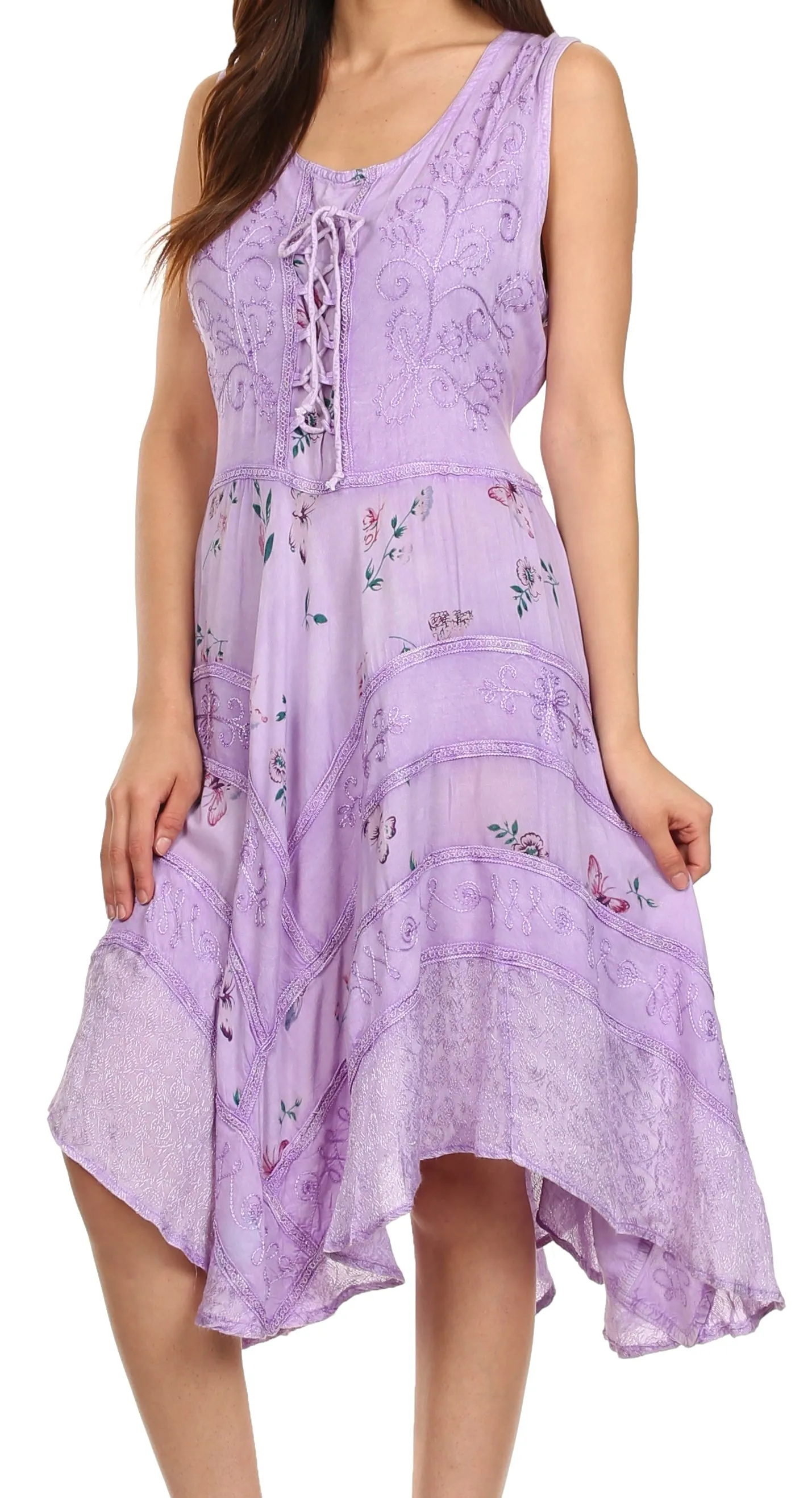 Sakkas Fairy Maiden Corset Style Dress