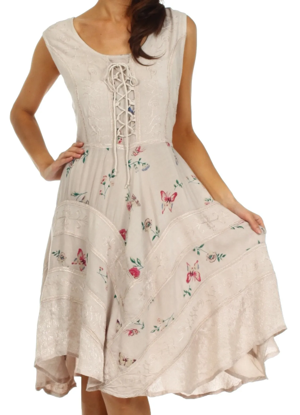 Sakkas Fairy Maiden Corset Style Dress