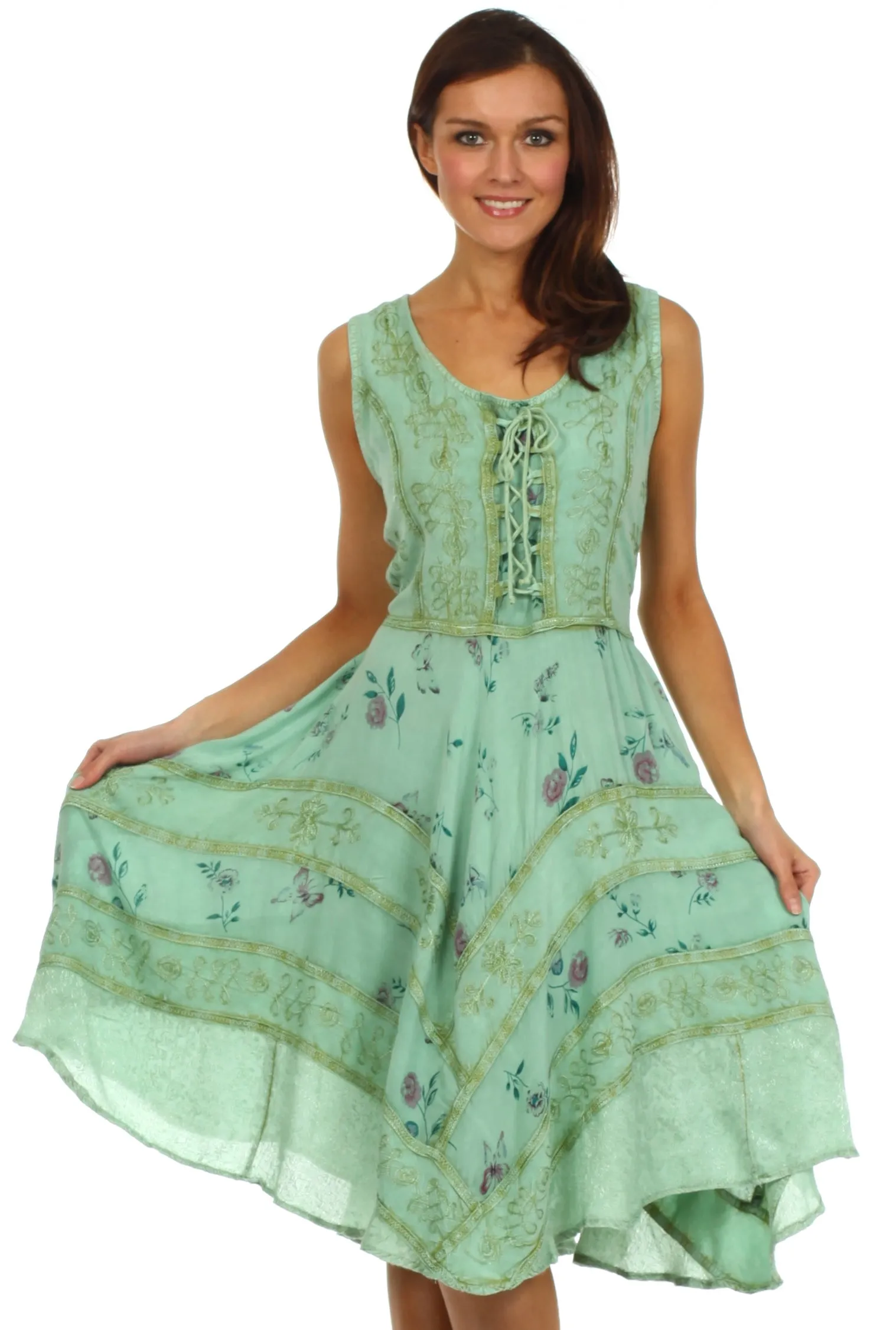 Sakkas Fairy Maiden Corset Style Dress