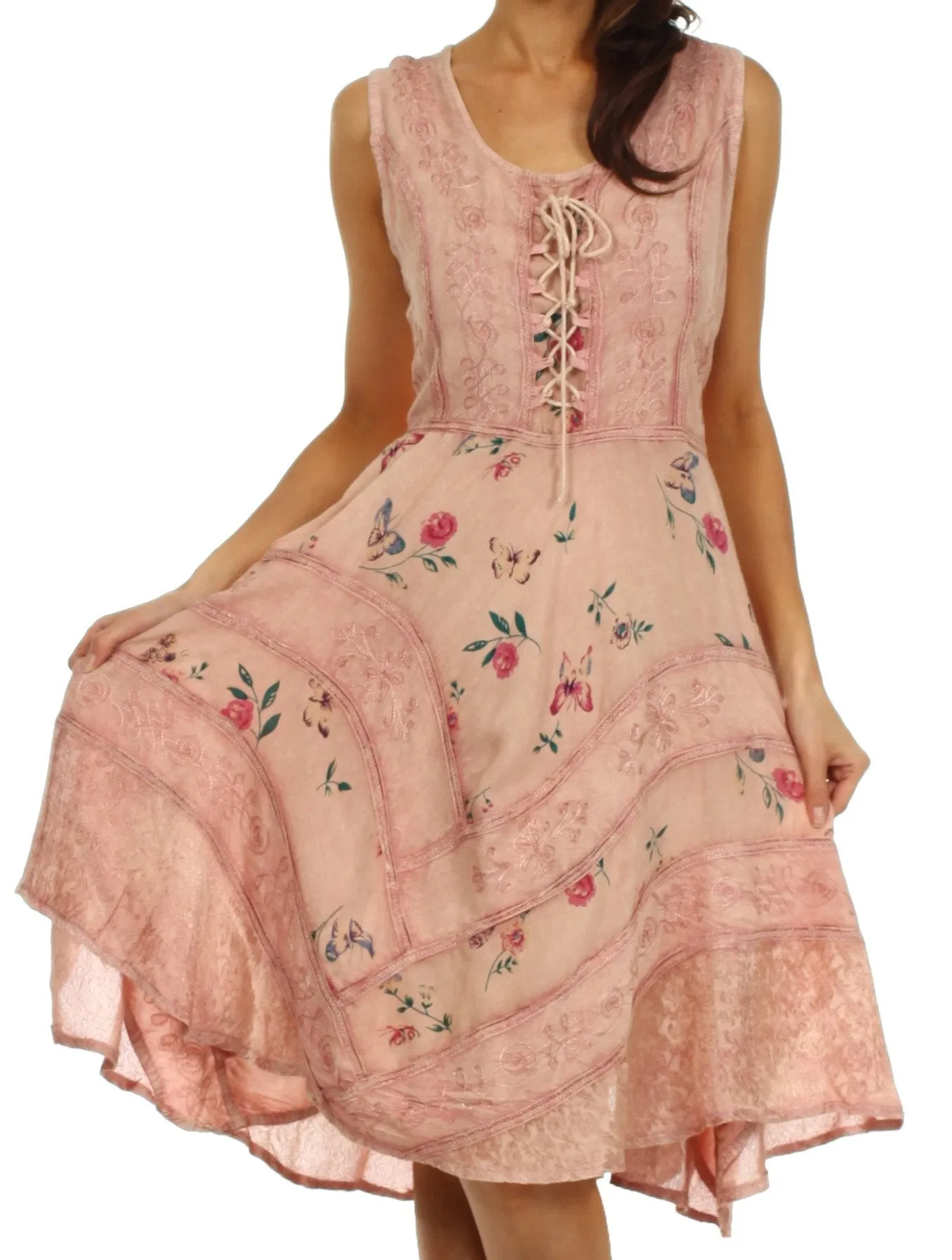 Sakkas Fairy Maiden Corset Style Dress