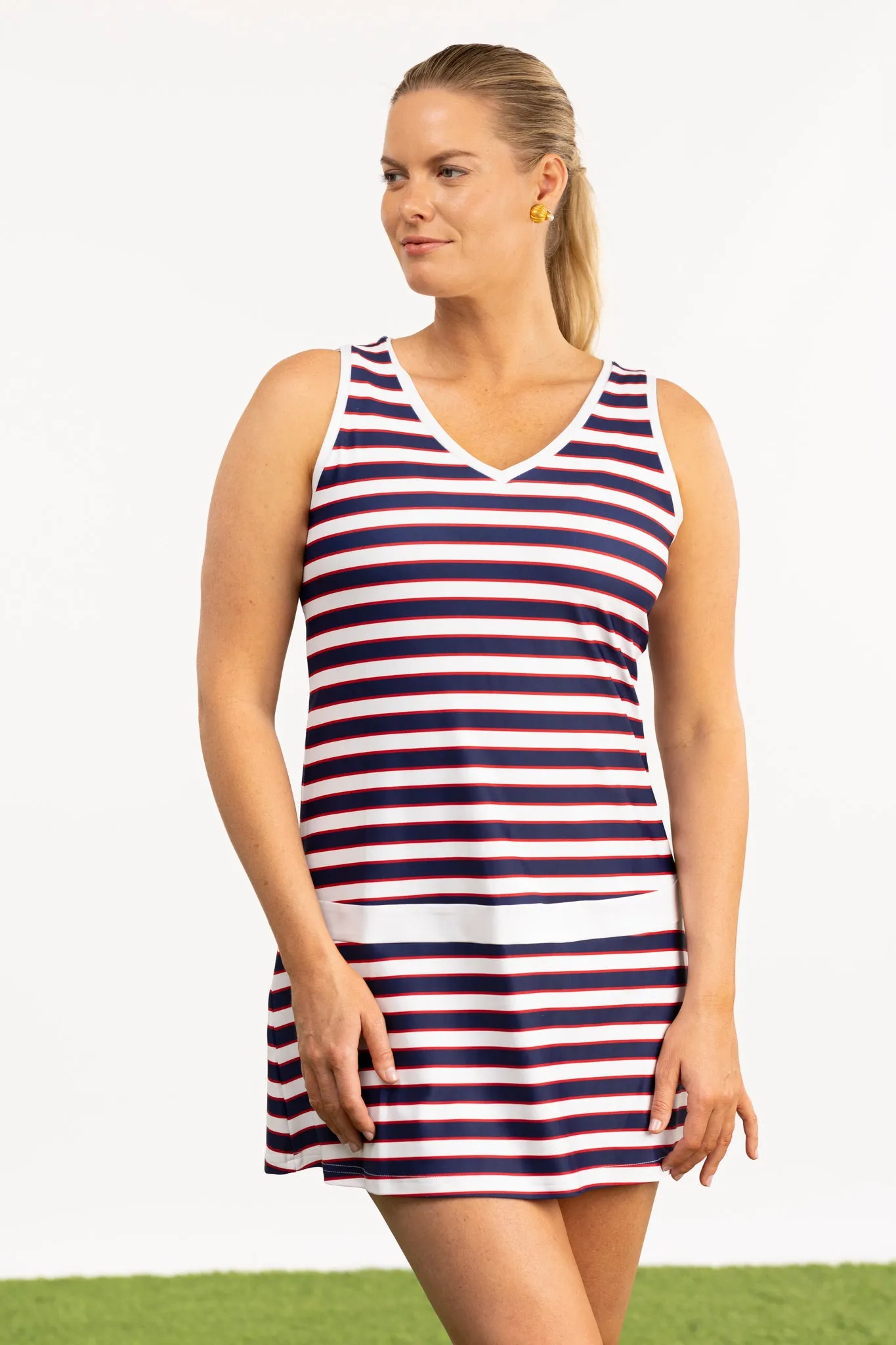 The Cameron Dress - Camp Stripe