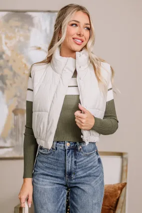 Till We Meet Again Puffer Vest | Ivory