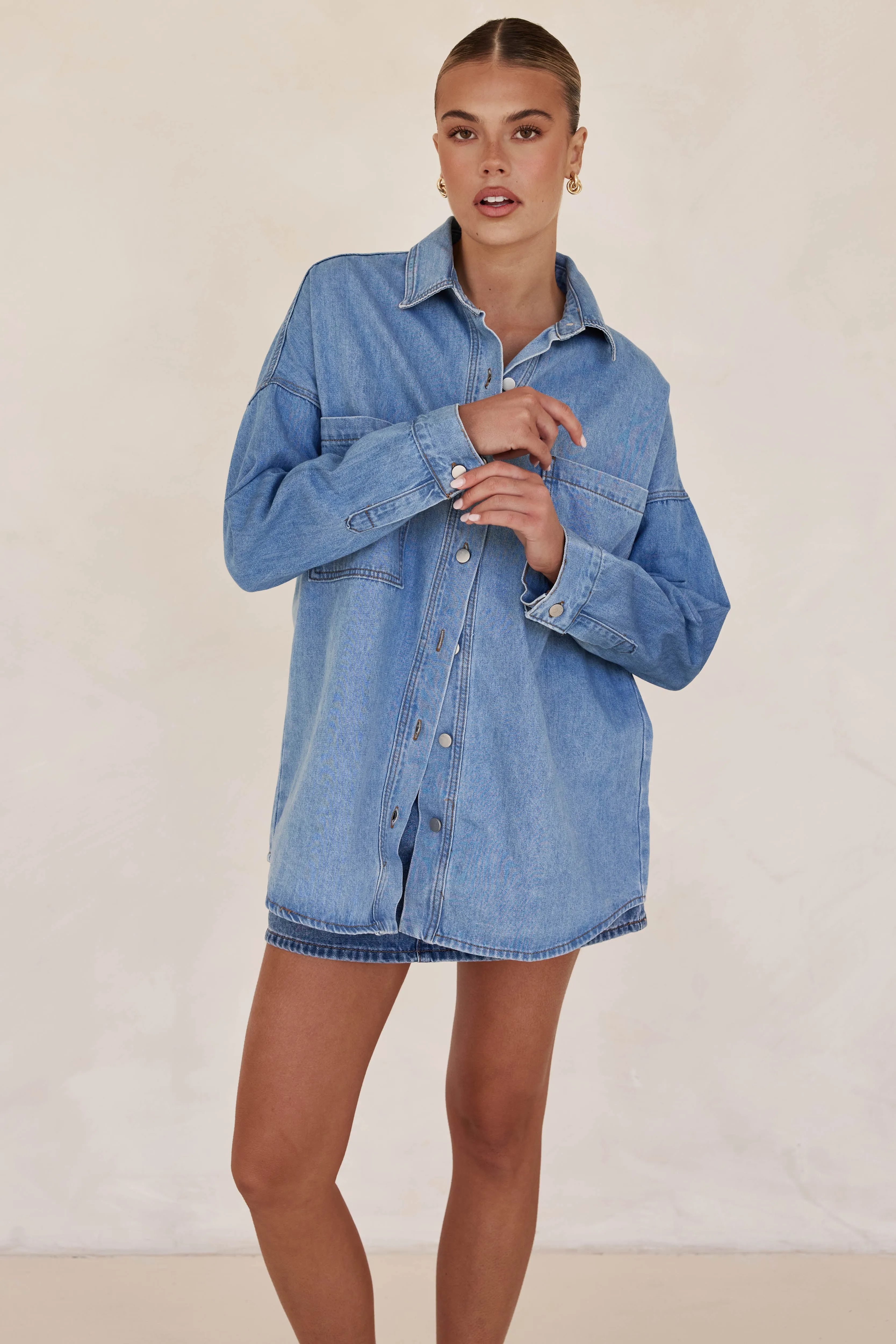 Willow Denim Shirt (Blue)