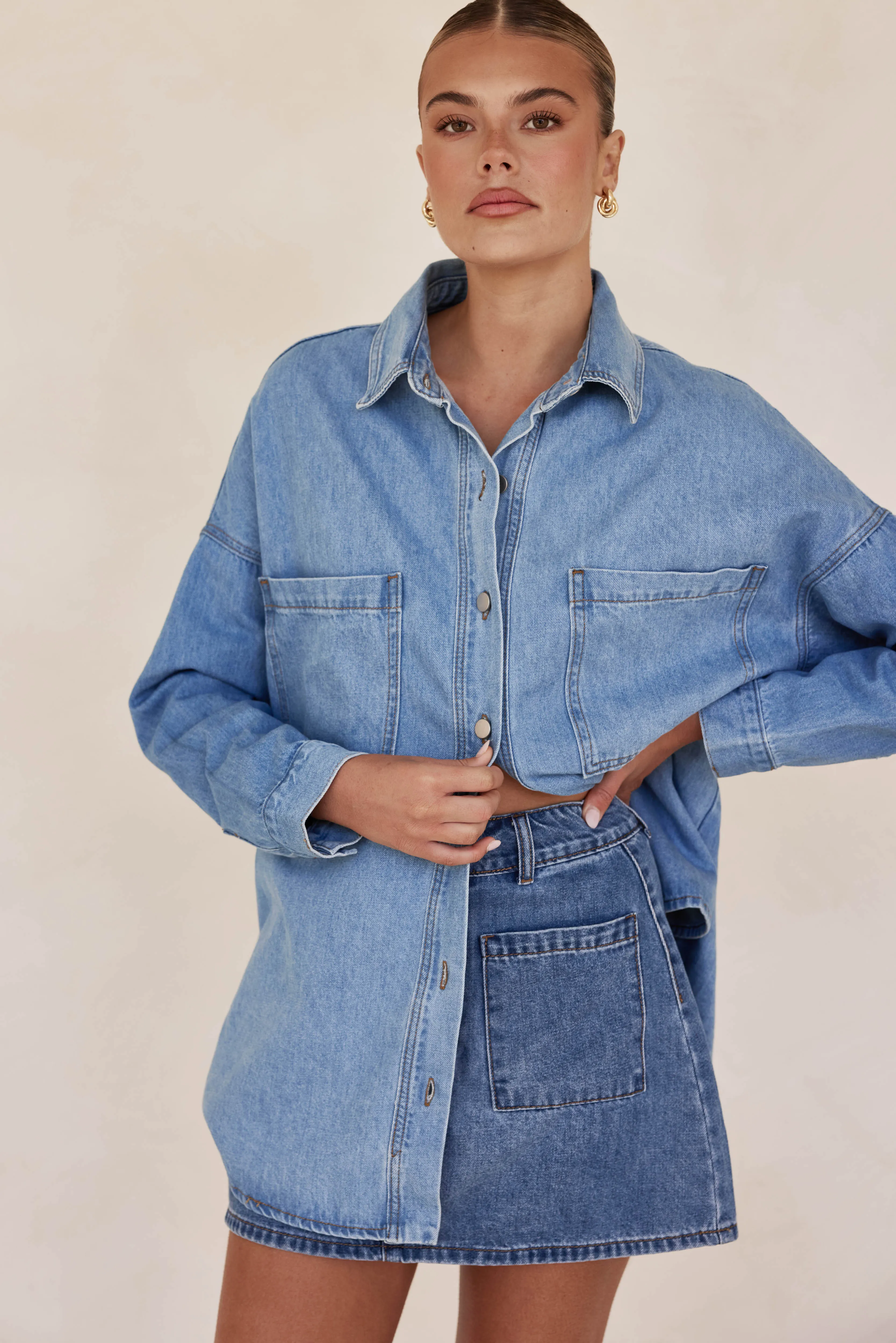 Willow Denim Shirt (Blue)