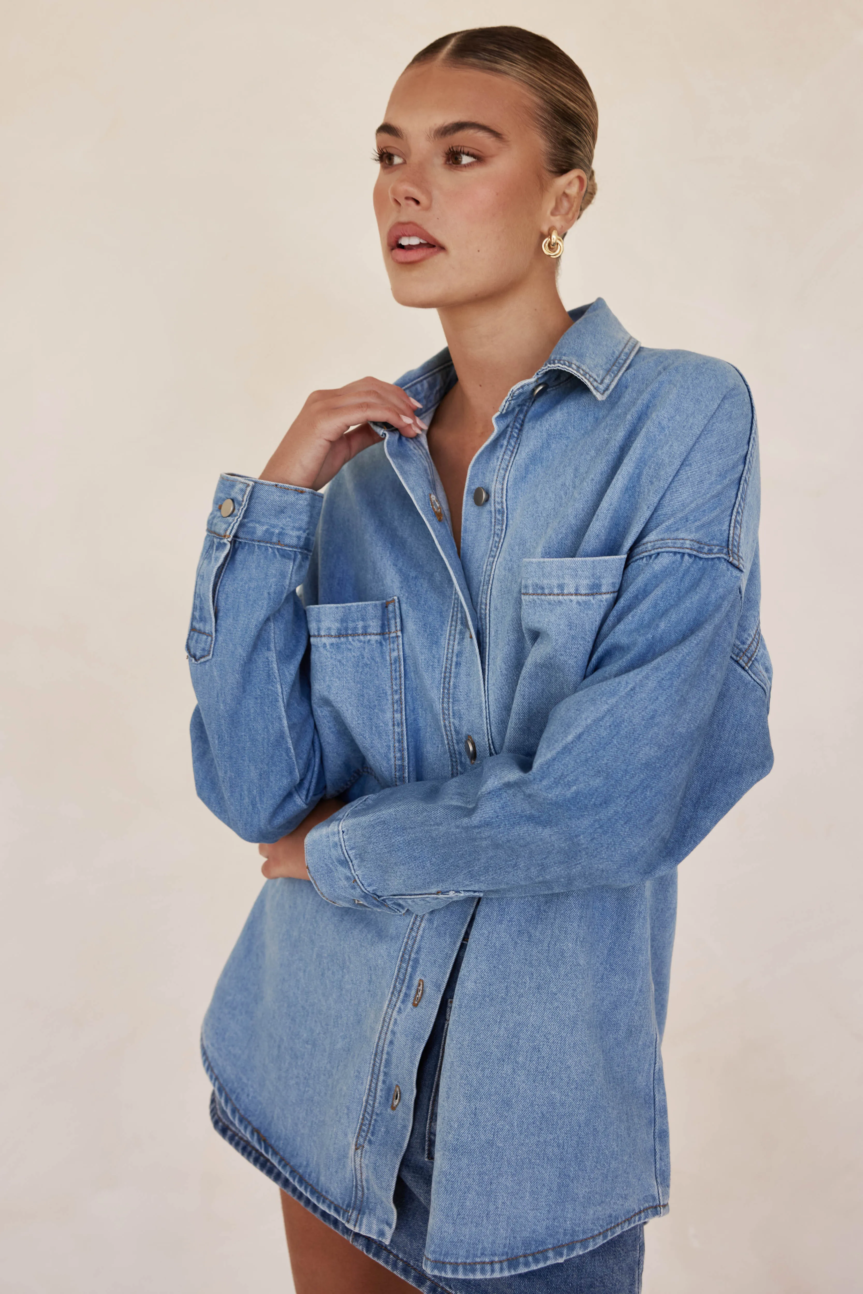 Willow Denim Shirt (Blue)