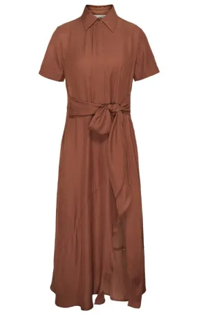 YAYA Long Sleeve Dress w Knotted Waist